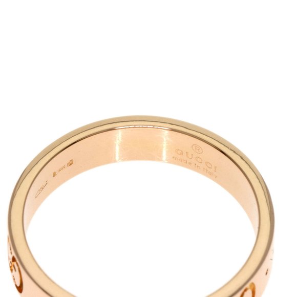 GUCCI Icon Ring 18K Pink Gold Size 5.75 - Picture 5 of 8